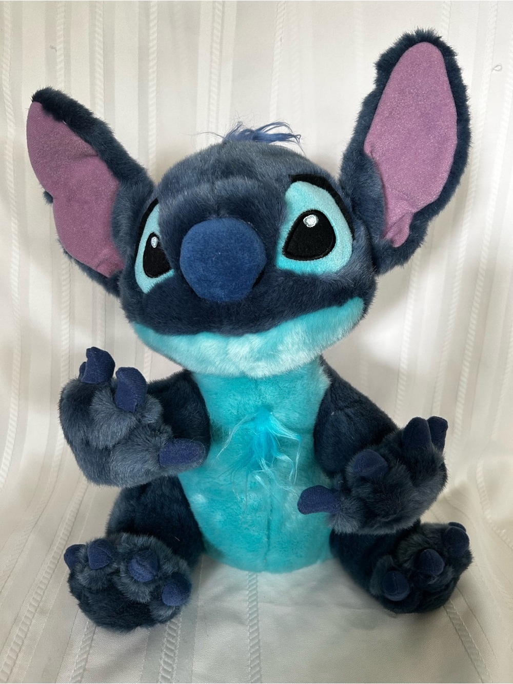 Disney Store Stitch Plush Stuffed Animal Blue Fur Lilo And Stitch Gift Collector